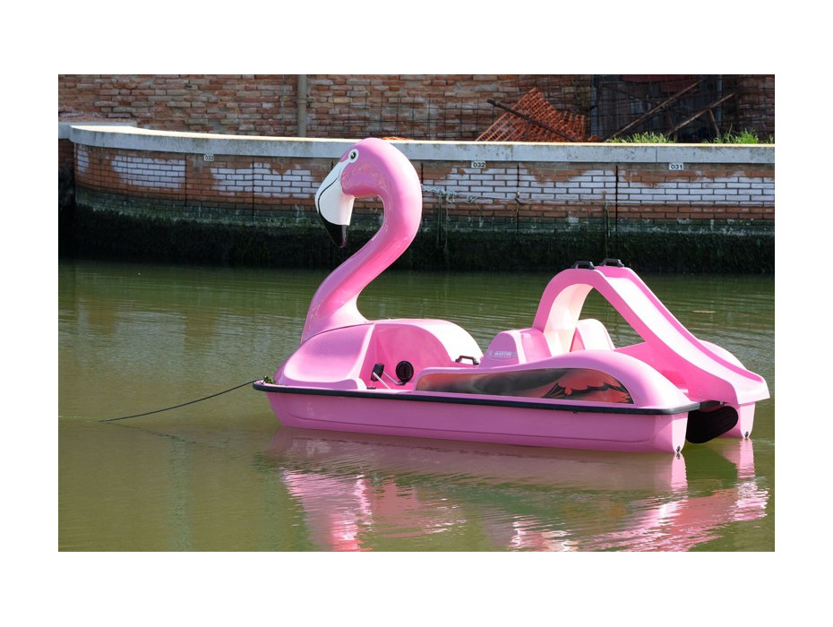 Pédalo Flamant Rose